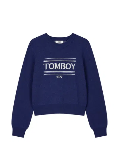 Tomboy Logo-intarsia Sweater In Animal Print