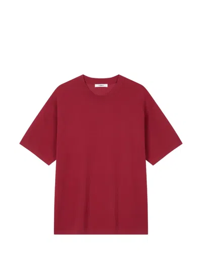 Tomboy Logo-print Short-sleeve T-shirt In Burgundy