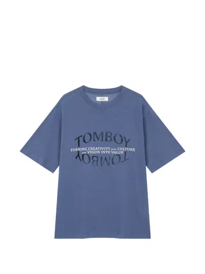 Tomboy Logo-print T-shirt In Blue
