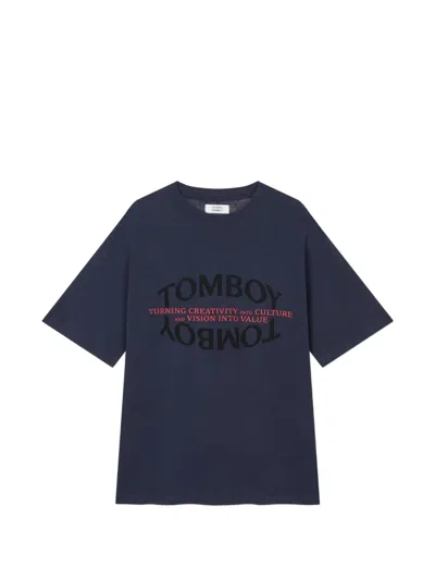 Tomboy Logo-print T-shirt In Blue
