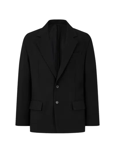 Tomboy Notched-lapel Single-breasted Blazer In Black