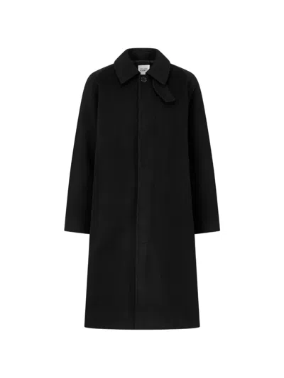 Tomboy Oversized Balmacaan Coat In Black