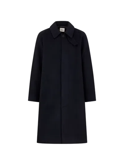 Tomboy Oversized Balmacaan Coat In Blue