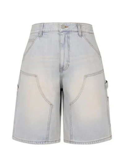 Tomboy Panelled Denim Shorts In Multi