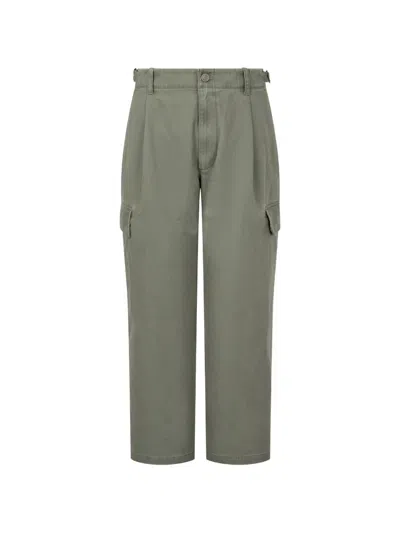 Tomboy Pintuck-detail Cargo Pants In Green