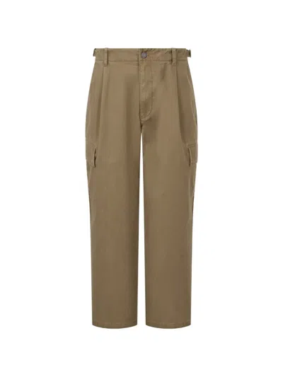 Tomboy Pintuck-detail Cargo Pants In Green