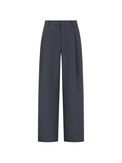 Tomboy Pintuck-detail Trousers In Gray