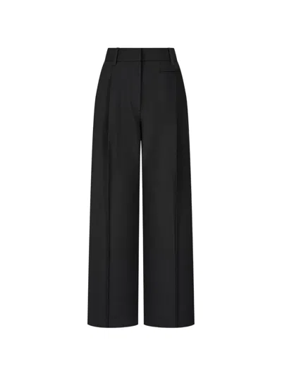 Tomboy Pintuck Trousers In Black