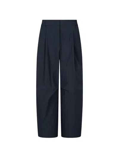 Tomboy Pintuck Trousers In Blue