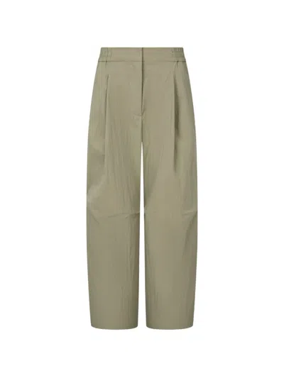 Tomboy Pintuck Trousers In Green