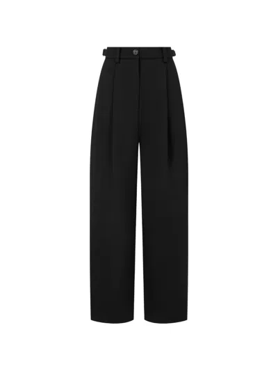 Tomboy Pleated Trousers In Black