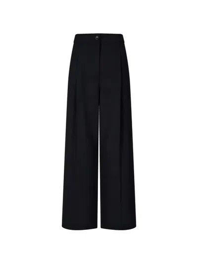 Tomboy Pleated Wide-leg Trousers In Blue