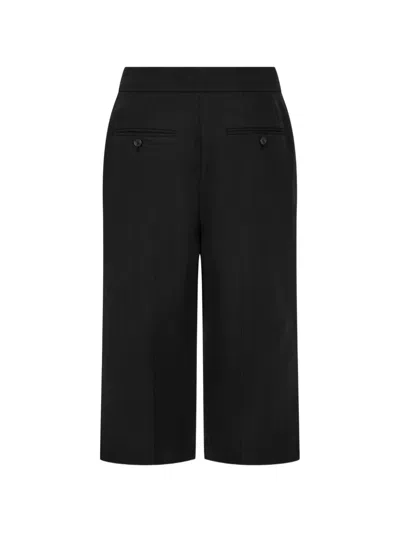 Tomboy Cropped-hose Mit Falten In Black