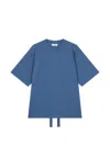 Tomboy Press-stud Strap T-shirt In Blue
