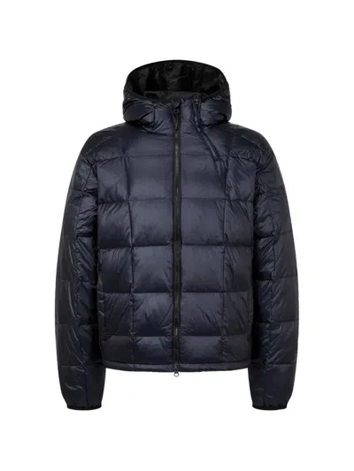 Tomboy Quilted Hooded Jacket In Blue