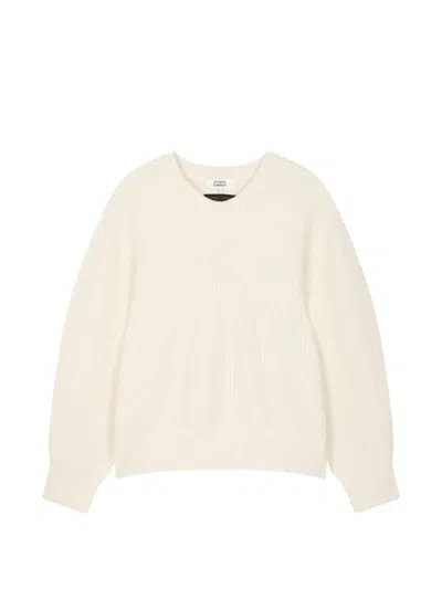 Tomboy Ribbed-knit Cropped Sweater In Neutral