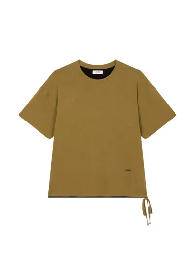 Tomboy Ribbon-detail T-shirt In Green