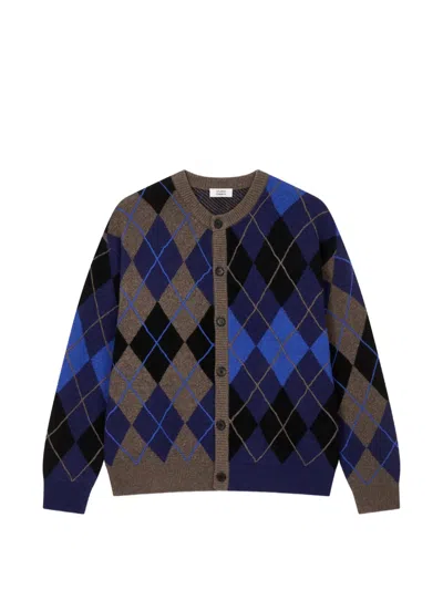 Tomboy Round-neck Cardigan In Blue