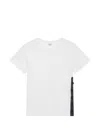 Tomboy Side-button T-shirt In White