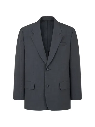 Tomboy Single Breasted Blazer In Gray