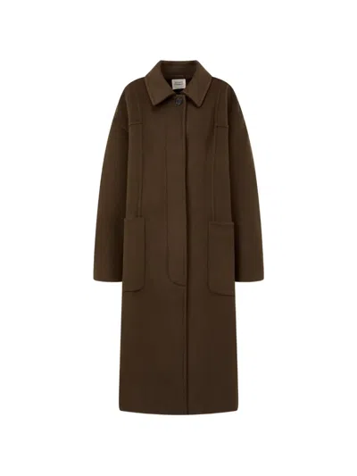 Tomboy Single-breasted Coat In Brown