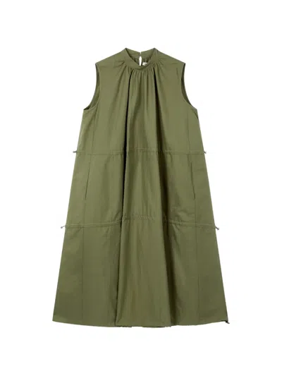Tomboy Kids' Sleeveless Dress In Green