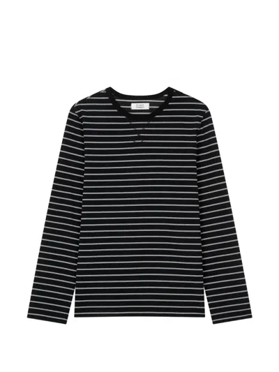 Tomboy Striped Long-sleeve Cotton T-shirt In Multi