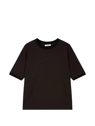 Tomboy Striped Short Sleeve T-shirt In Black