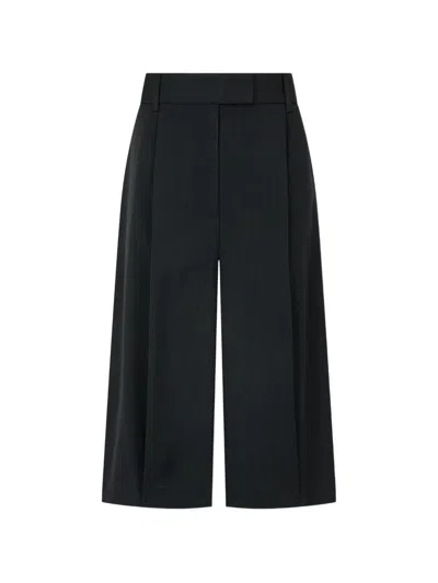 Tomboy Striped Trousers In Black