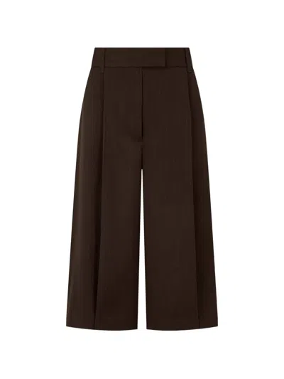 Tomboy Striped Trousers In Brown