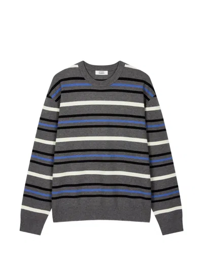 Tomboy Striped-knit Sweater In Pink
