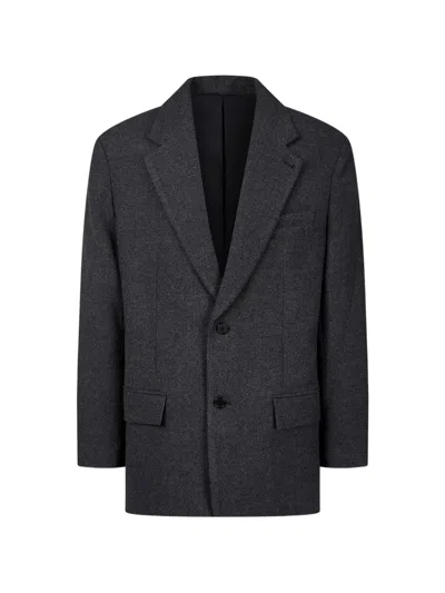 Tomboy Tailored Boucle Jacket In Gray