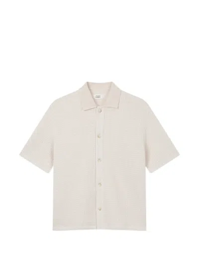 Tomboy Textured Short-sleeve Shirt In White
