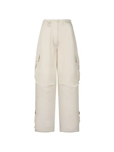 Tomboy Touch-strap Cargo Pants In White