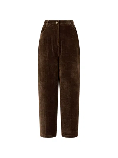 Tomboy Velvet Trousers In Brown