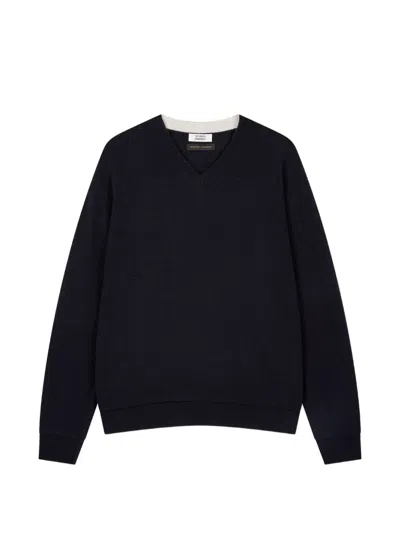 Tomboy V-neck Sweater In Blue
