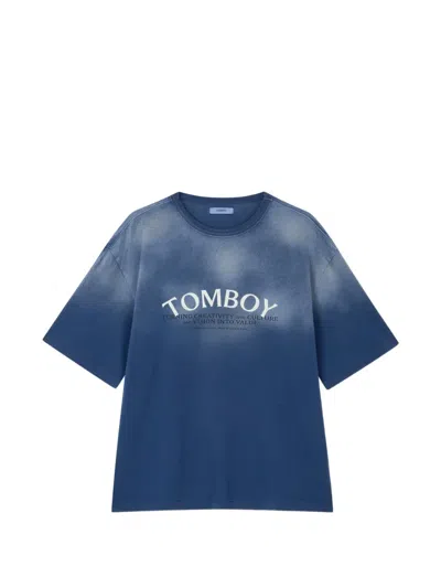 Tomboy Washed T-shirt In Blue