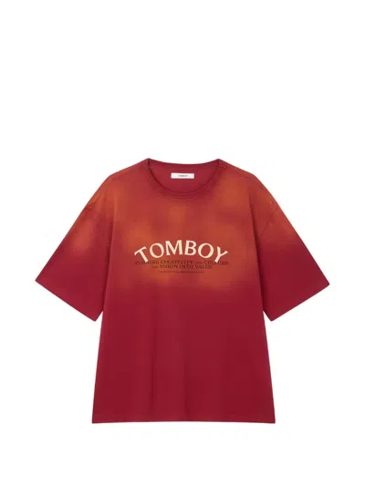 Tomboy Washed T-shirt In Red
