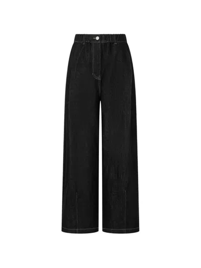 Tomboy Wide-leg Jeans In Black