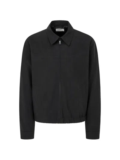 Tomboy Zip Collar Jacket In Black