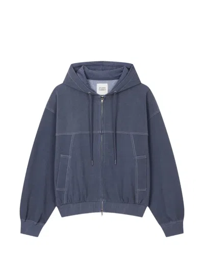 Tomboy Zip-up Jersey Hoodie In Blue