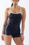 TOMBOYX 3.5-INCH ONE-PIECE RASHGUARD SWIMSUIT