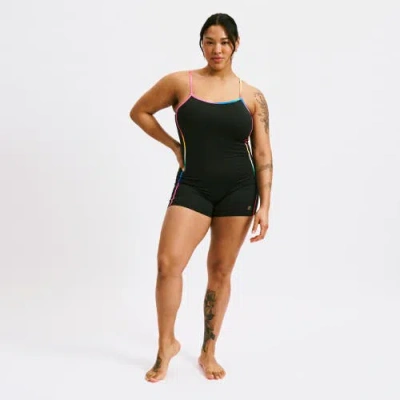 Tomboyx 3.5-inch Skinny Strap Swim Unisuit In Black