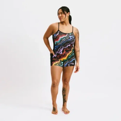 Tomboyx 3.5-inch Skinny Strap Swim Unisuit In Multi