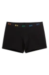 Tomboyx 4.5-inch Trunks In Black X Rainbow