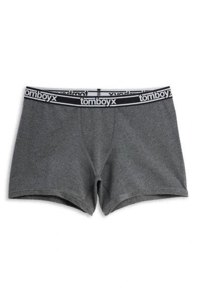 Tomboyx 4.5-inch Trunks In Charcoal Logo