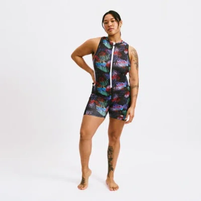 Tomboyx 4.5-inch Zip Up Swim Unisuit In Multi