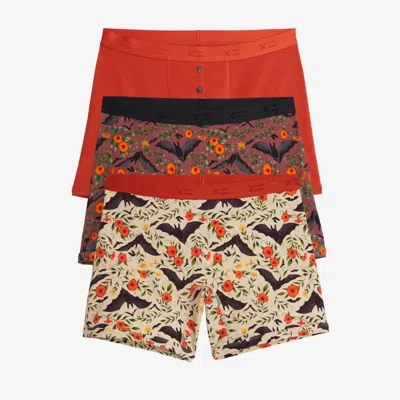 Tomboyx 6" Boxer Briefs 3-pack In Batwing Brocade Mp