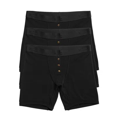 Tomboyx 6" Fly Boxer Briefs 3-pack In Black