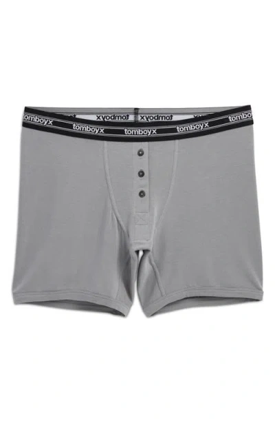 Tomboyx 6-inch Modal Boxer Briefs In Gray